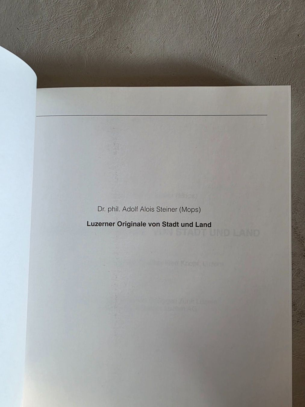 Libri: Luzerner Originale von Stadt und Land - Mops 1998 – Usato da Walterswil BE venduto da Lonitti 5
