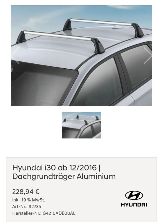 Dachträger Hyundai i30 für 100 Franken (Gebraucht) in Herzogenbuchsee ...