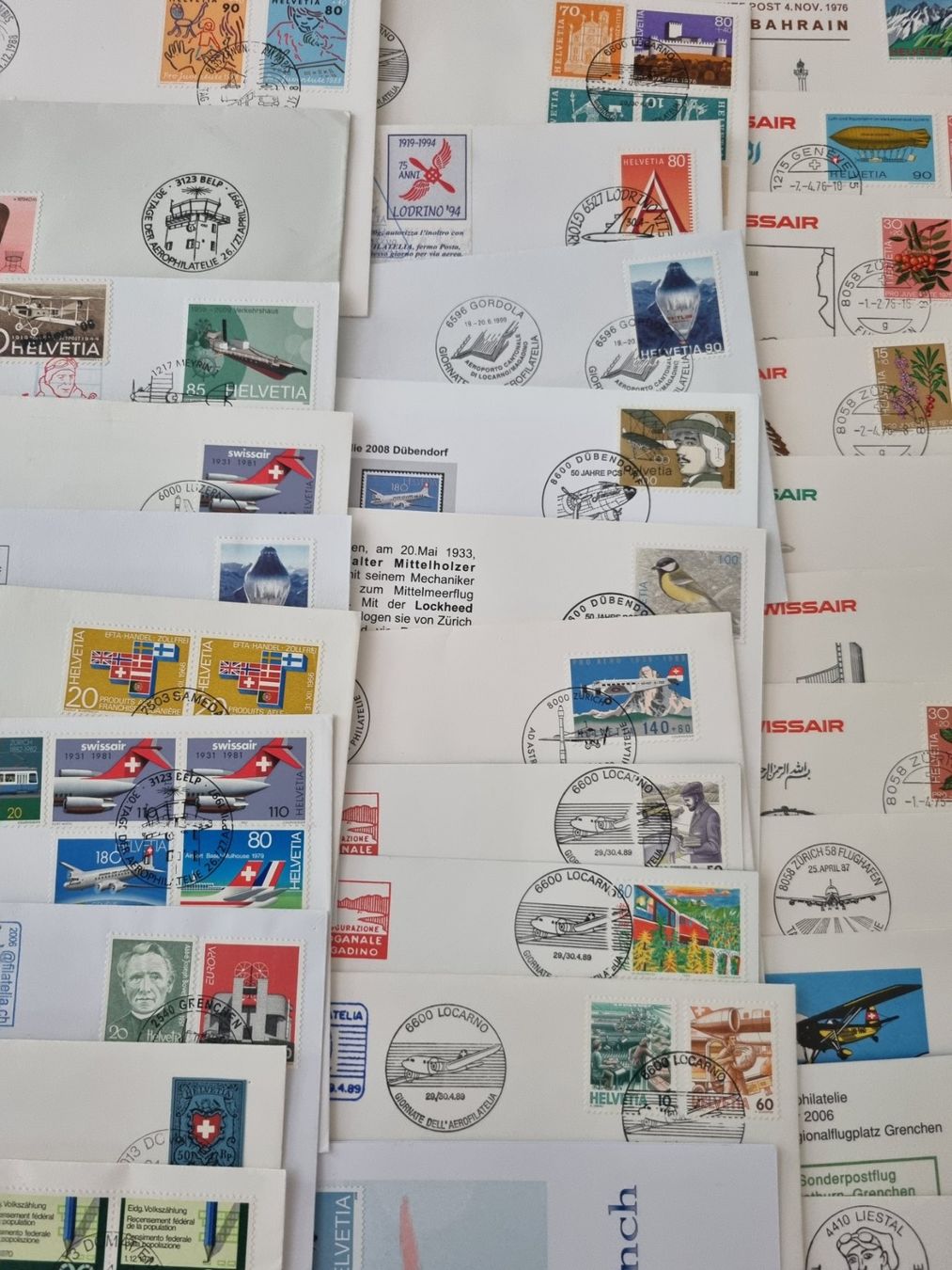 Tutti i francobolli: Sammlung mit 140 "neueren" CH Flugpost Briefe/Karten – Usato da Gümligen venduto da Geniusbuy 5