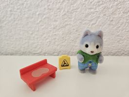Sylvanian Families Figur der "Babyfreunde Baustelle" Serie