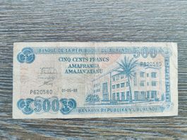 Burundi 500 Francs 1988 !!!!!!