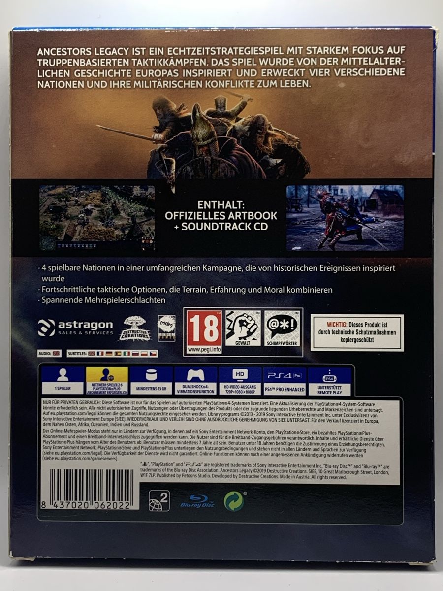 Sony Giochi: Ancestors Legacy Conqueror's Edition - PS4 – Usato da Ostermundigen venduto da RG-Collector 1