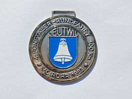 Medaille 4.Fünftäler Rundfahrt 100km Leutwil 1983