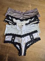 4 Slips 1x braun, 2x beige und 1x rosé-beige,  Gr. L