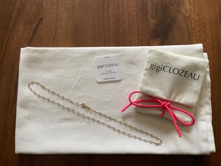 Gigi Clozeau collier classico 42 cm oro rosa e resina