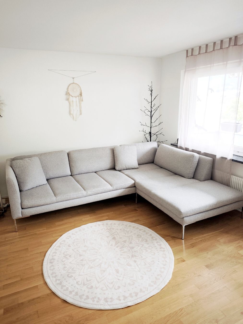Divani: Ecksofa in Hellgrau sofa möbel wohnzimmer – Usato da Chur venduto da Edina1994