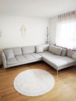 Ecksofa in Hellgrau sofa möbel wohnzimmer