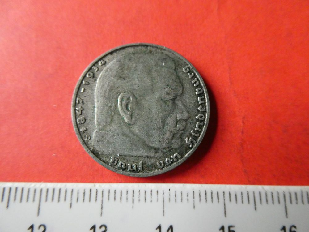 Dt. Reich 1937 D, 2 Reichsmark - Silber (Gebraucht) in Hinterforst für ...