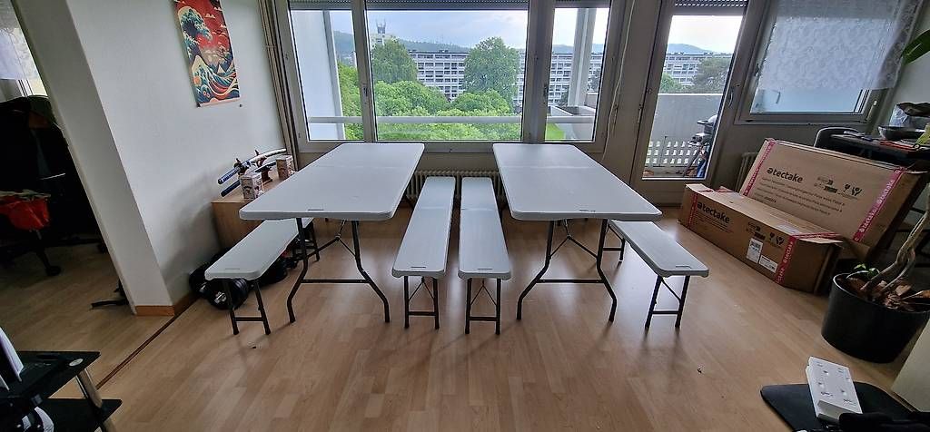Tables:  2 Festbank Set zu verkaufen – D'occasion à Birr par eisnov95