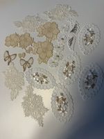 Spitze Applikationen Set, ideal zum Basteln und Dekorieren!