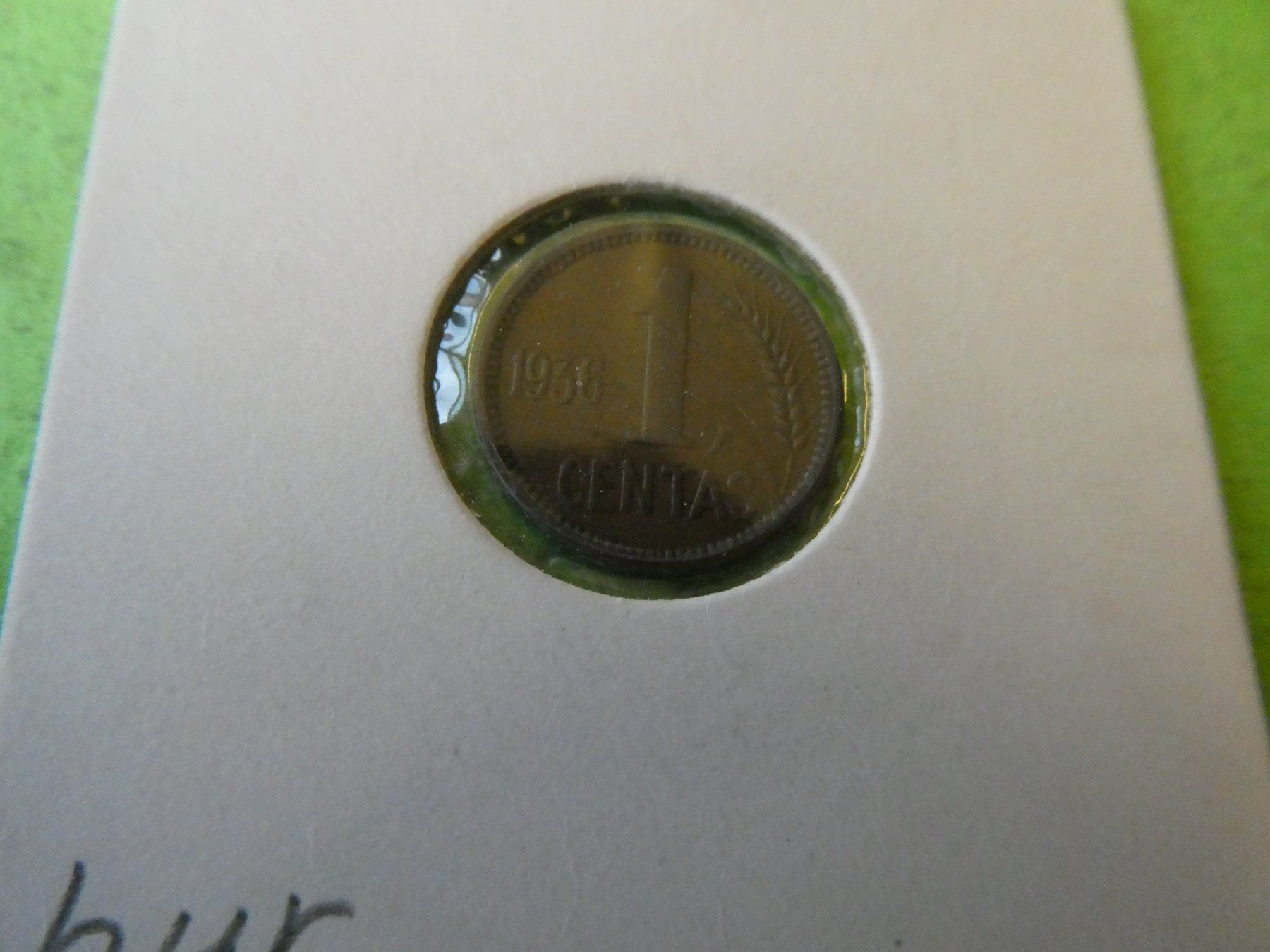 Tutti le monete: Litauen 1936, 1 Centas   unzirk – Usato da Hinterforst venduto da Rohusri 1