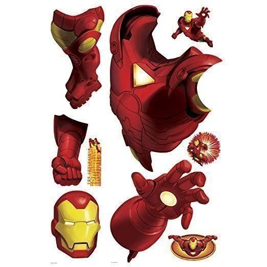 Sticker: Marvel - Iron Man Wall Decals >autocollants muraux – Nuovo (secondo la descrizione) da St-Imier venduto da ATTAKSHOP 2
