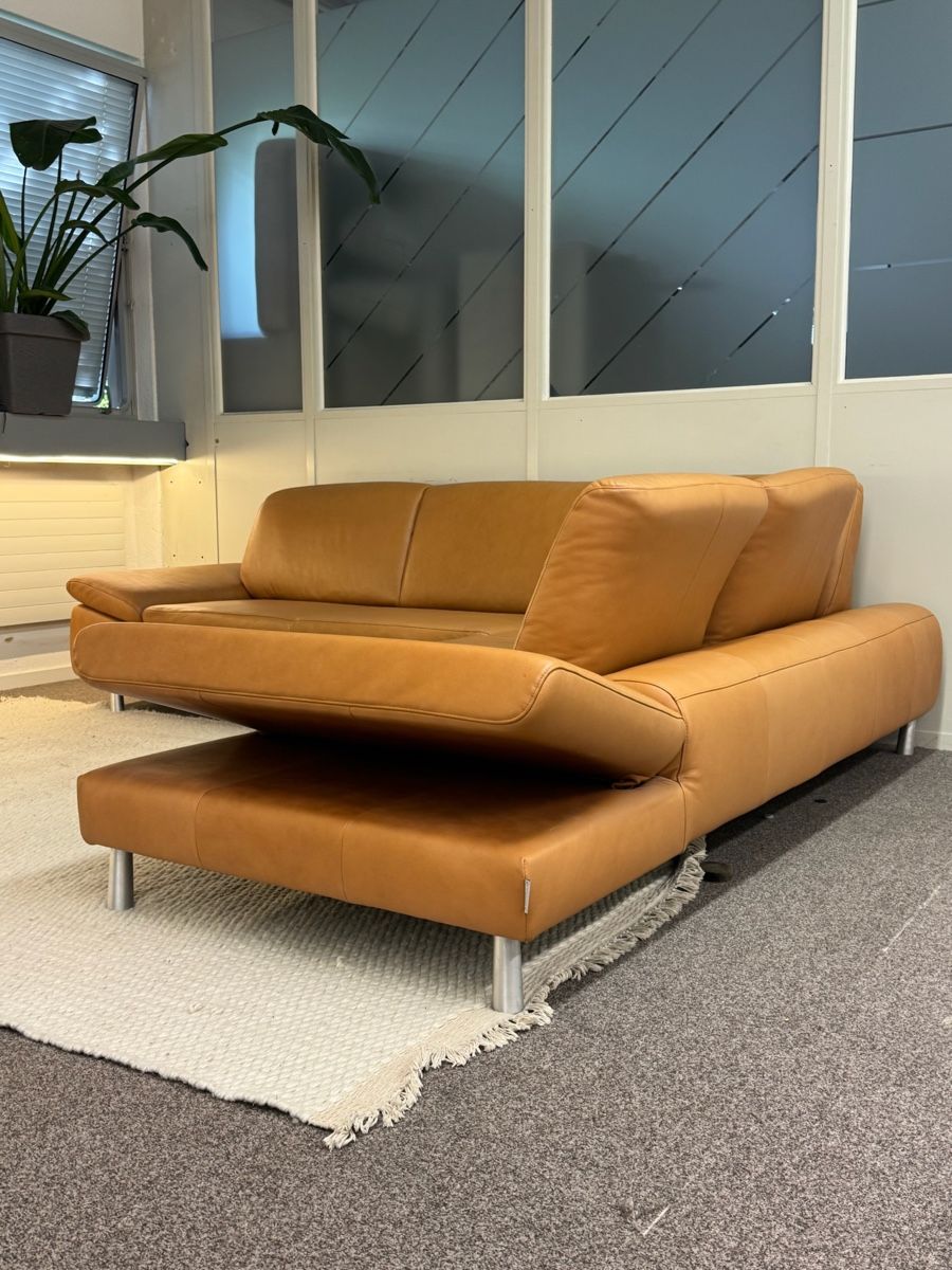 Sofas: W.Schillig Ecksofa, Echtleder, Terrakotta – Gebraucht aus Fehraltorf von Sofalab.swiss 3