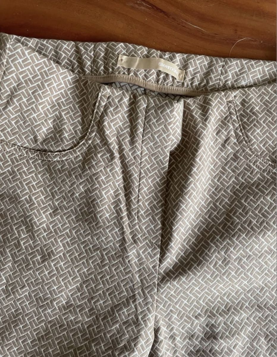 Pantaloni: Damen Stoffhose gemustert beige gebraucht – Usato da St. Gallen venduto da giu_5xcq 3