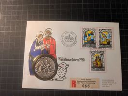 Ersttagsbrief, Gedenk-Medaille Weihnacht 1986