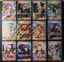 12 Pokemon Sammelkarten Trainer Supporter Set Full Art