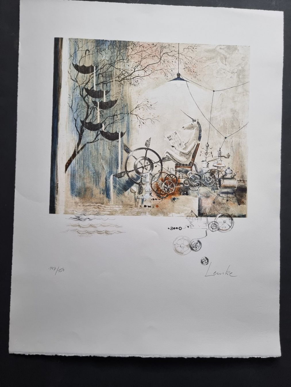 Grafica & Litografie: HORST LEMKE LITHOGRAPHIE SIGNIERT NUMMERIERT – Usato da Gersau venduto da kunst-online 2