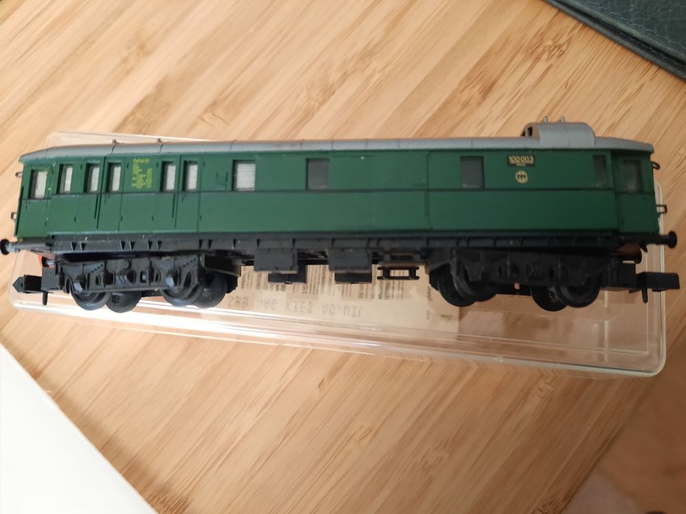Wagon Fulgurex O-2546, Düe 927 N° 92-43 085-1 DB, ép.1, Vert, édition Limitée Laiton