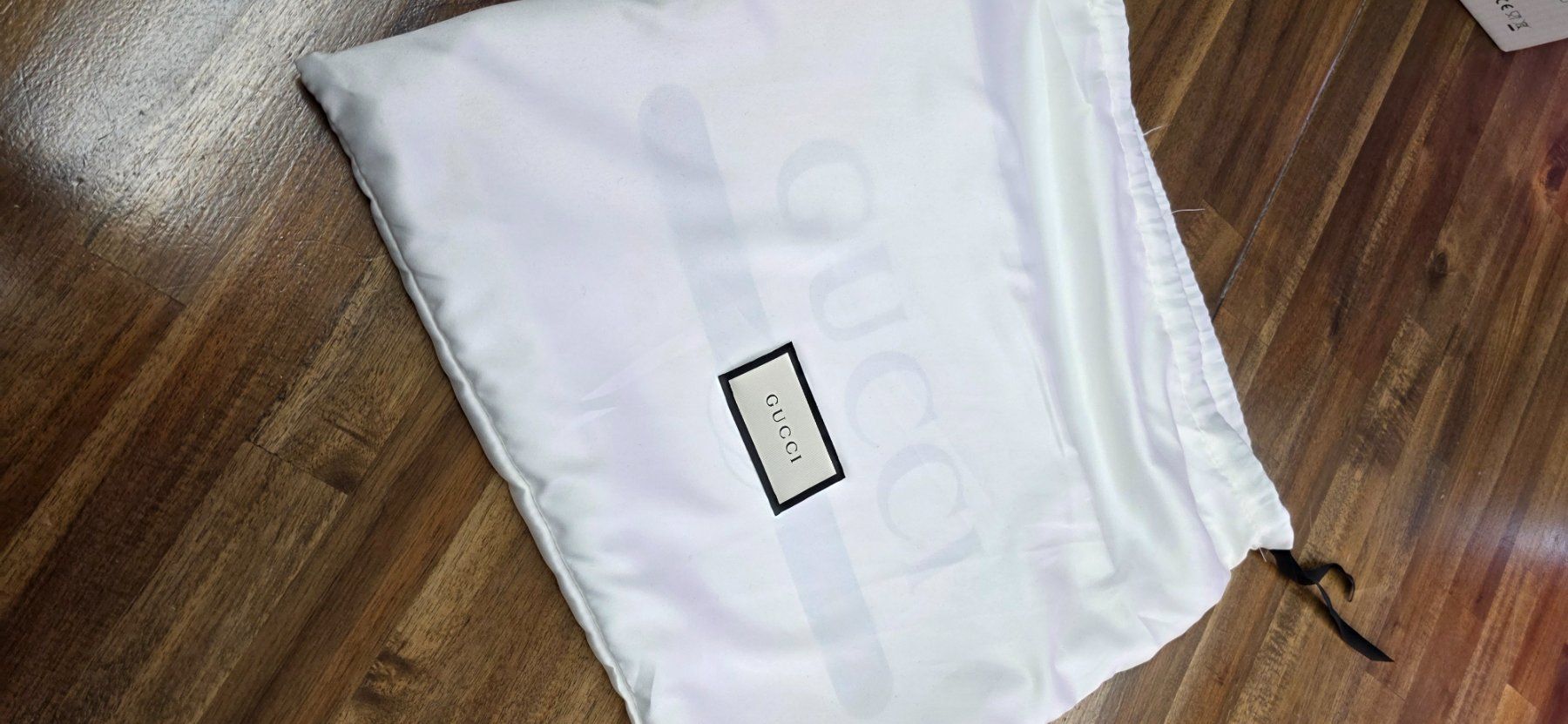 Gucci Borse: Gucci Ophidia White Leather Logo Pouch mit Webstreifen – Nuovo (secondo la descrizione) da Biel/Bienne venduto da Popoff1 3