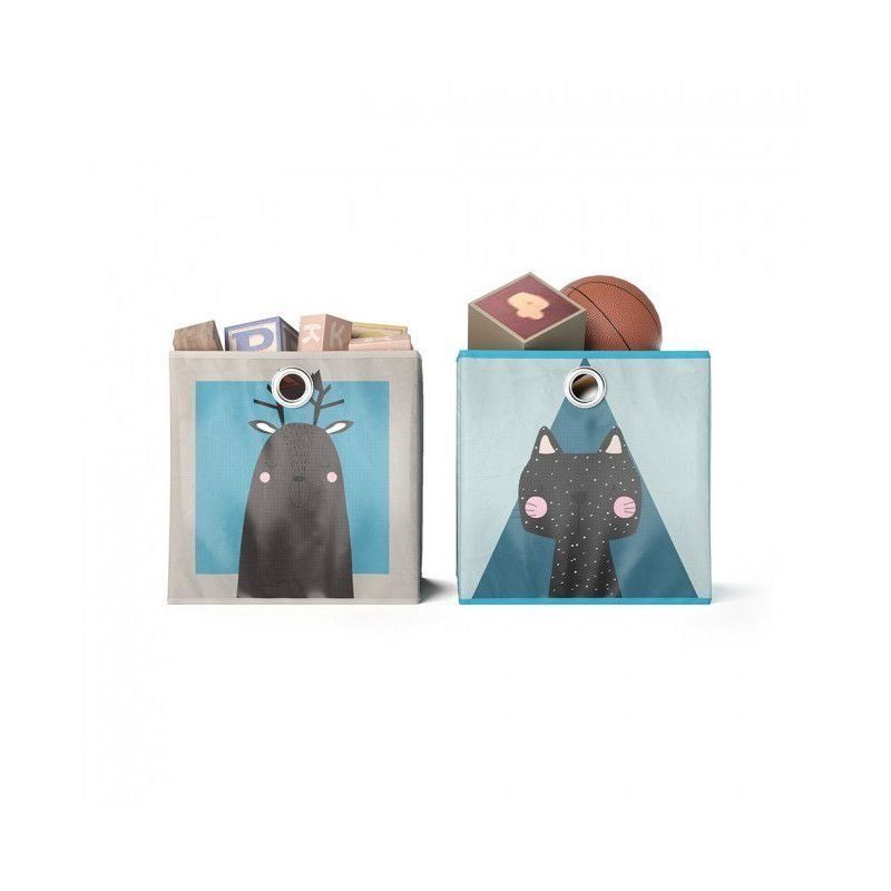 Scaffali: Faltbox - Elch Katze - 30x30x30cm - Kinderregal - Box – Usato da Wallenwil venduto da toesstal-vertrieb 5