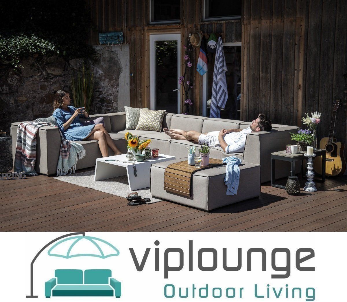 Viplounge Divani: Sunbrella Stoff Garten Lounge – Nuovo e nell'imballaggio originale da Uznach venduto da viplounge