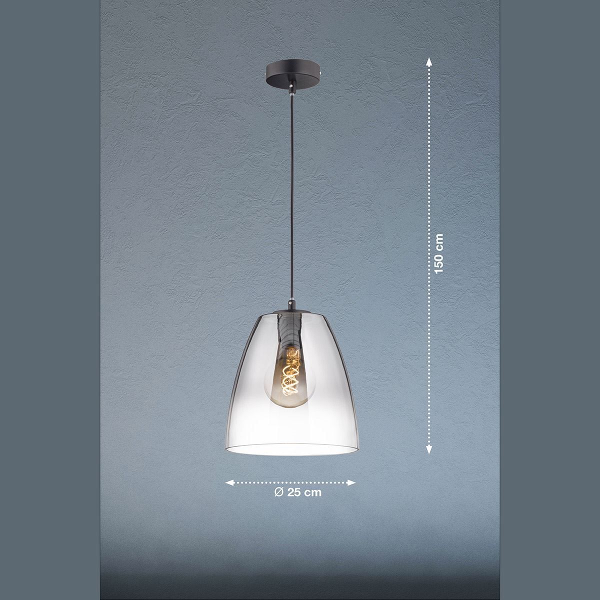 Kronleuchter & Deckenlampen: Pendelleuchte, Schwarz, 25 cm Ø, IP20 – Neu (gemäss Beschreibung) aus Kreuzlingen von Smart-Light 2