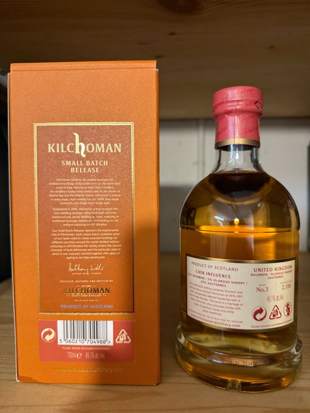 Kilchoman Spirituosen: Kilchoman – UK Edition Batch No. 3 – Neu und originalverpackt aus Zürich von Nistel 1