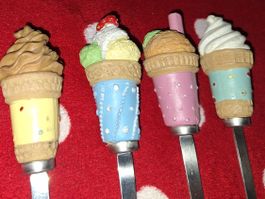 🍨🍦🍧8er Set Löffel 🍨-Glace-🍦 Eistüten 🍨Design🍧