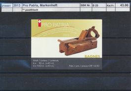 2013 Pro Patria, Markenheftchen, ** postfrisch
