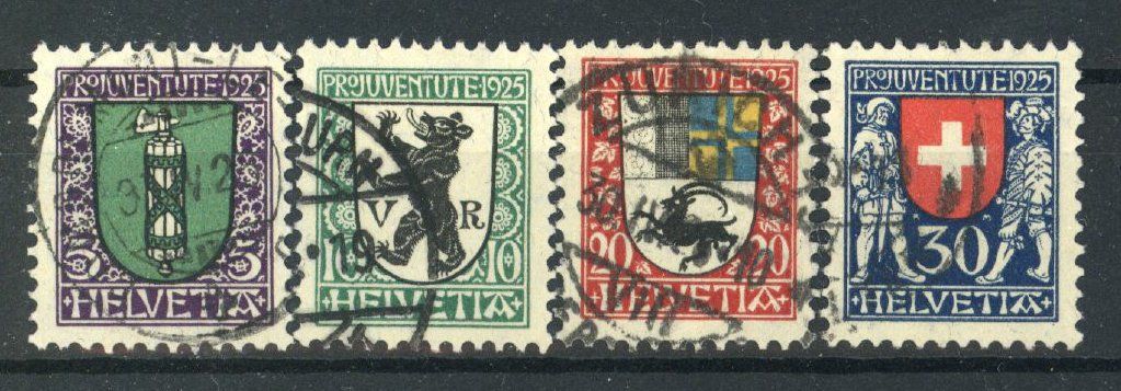 Tutti i francobolli: 1925, Pro Juventute, ohne Falz, gestempelt – Usato da Willisau venduto da Vollstempel