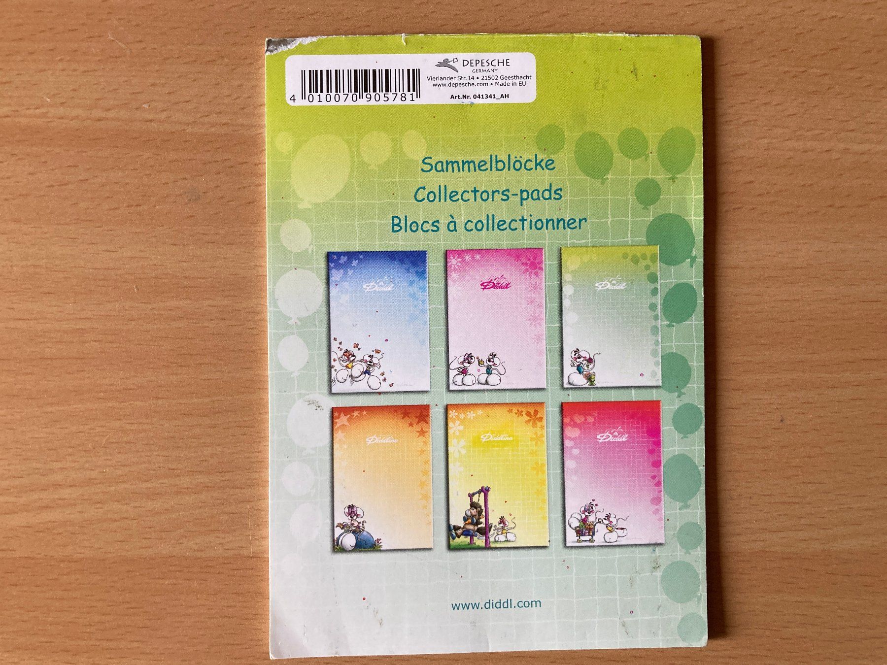 Blocs de correspondance: Diddl Schreibblock, Format A6, 12 Blätter – D'occasion à Lütisburg par wiesenpippau 1