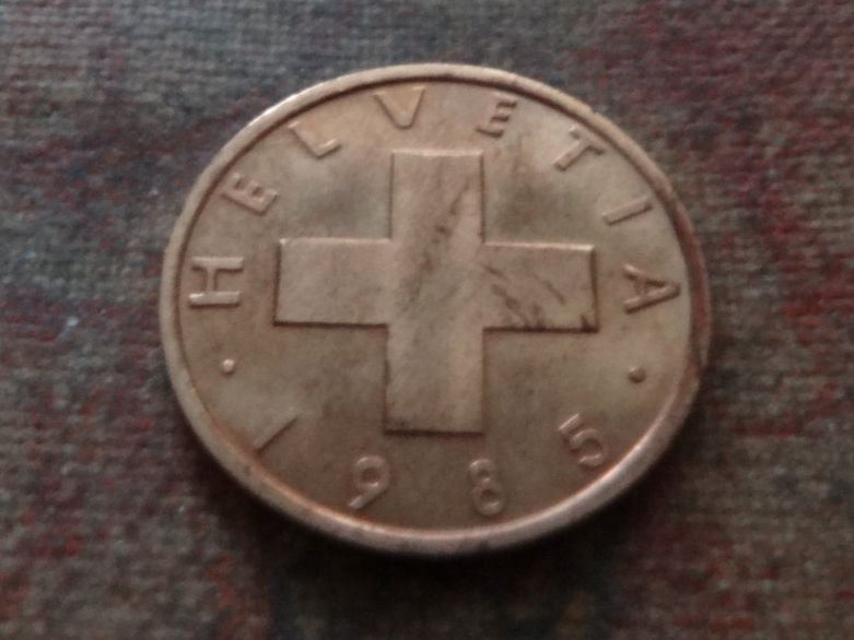 Tutti le monete: 1 Rp. 1985  (B) – Usato da Romanel-sur-Lausanne venduto da Swift13