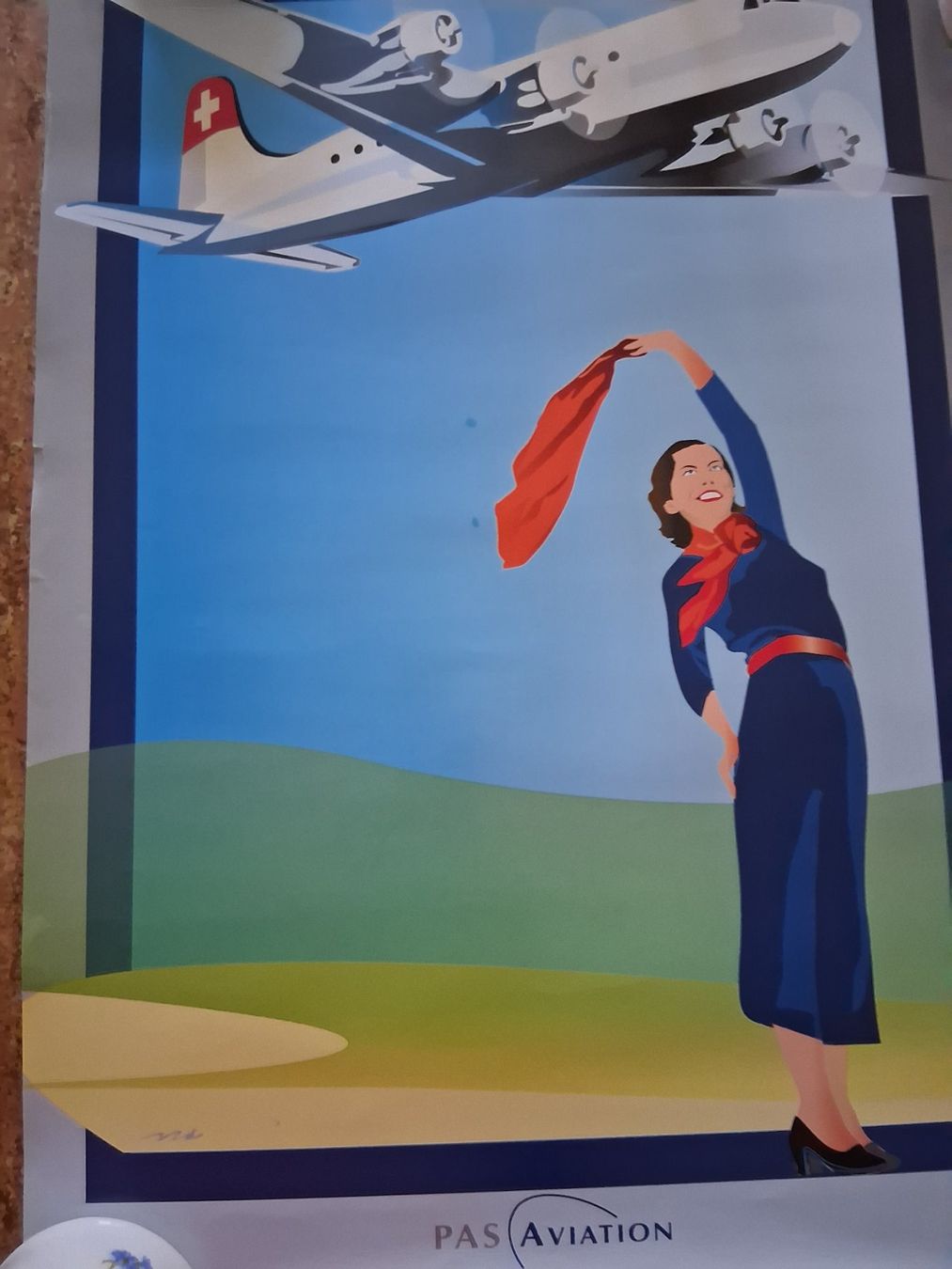 Foto & Immagini: Originale SWISSAIR Aviation Poster – Usato da Luzern venduto da gil_9jtr 1