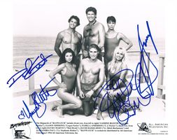 Baywatch Hasselhoff Anderson Autogramm signiert Foto 20x25cm
