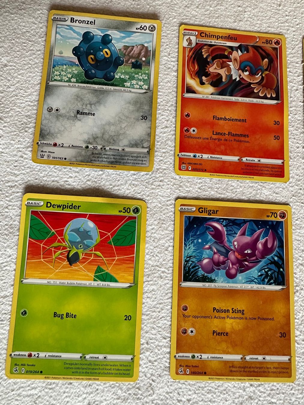 Pokémon Sammelbilder & Trading cards: 12 cartes Pokemon – Gebraucht aus Ste-Croix von mjmg 1
