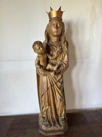 Holzfigur Madonna mit Kind, Antik, sakrale Kunst, Top!