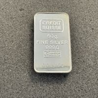 50 gramm Silber Barren Credit Suisse