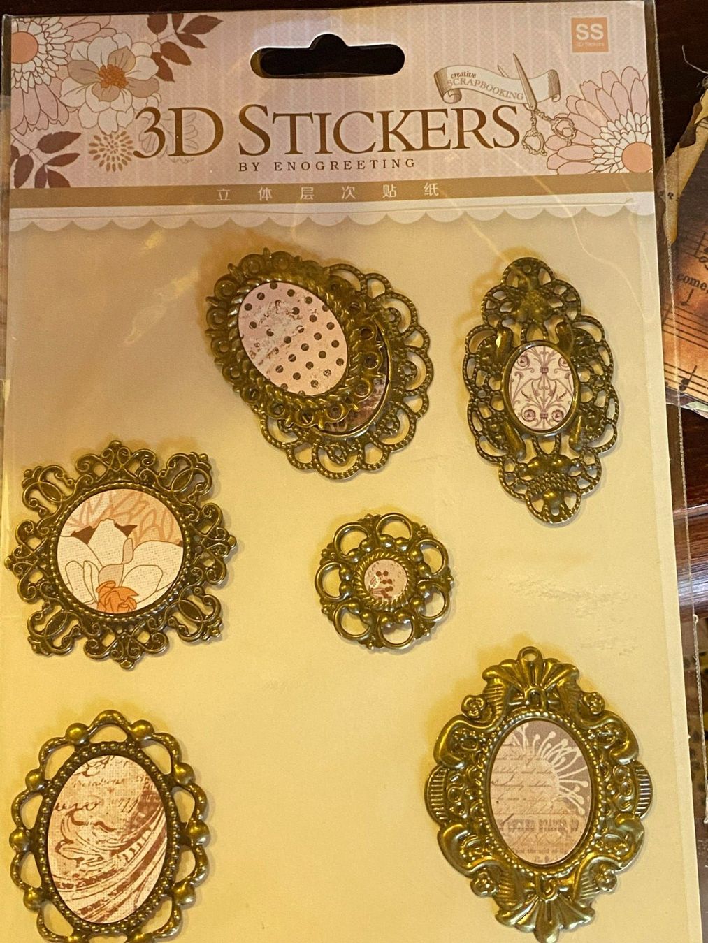Sticker: STICKER 3D -SET SHABBY CHIC – Nuovo e nell'imballaggio originale da Meienried venduto da ManuelaBoutique 3