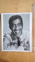 Sammy Davis Jr., Original Autogramm auf Grossfoto in s/w
