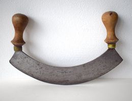 Gr. antikes Wiegemesser Kräutermesser gross 31 cm lang