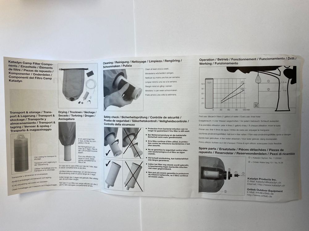 Katadyn Sanitari: Katadyn Camp Keramik Gravity Wasserfilter - VERSAND MÖGLICH – Nuovo e nell'imballaggio originale da Innerferrera venduto da tic_p7qd 3