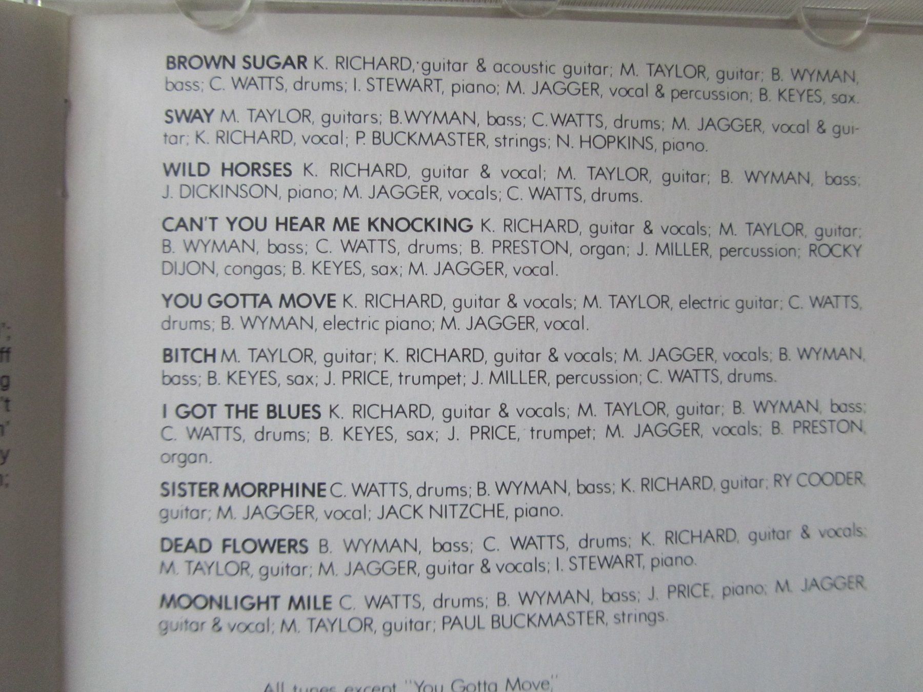 CD: CD Rolling Stones, Sticky Fingers – Usato da Weiningen ZH venduto da dietsch57 3