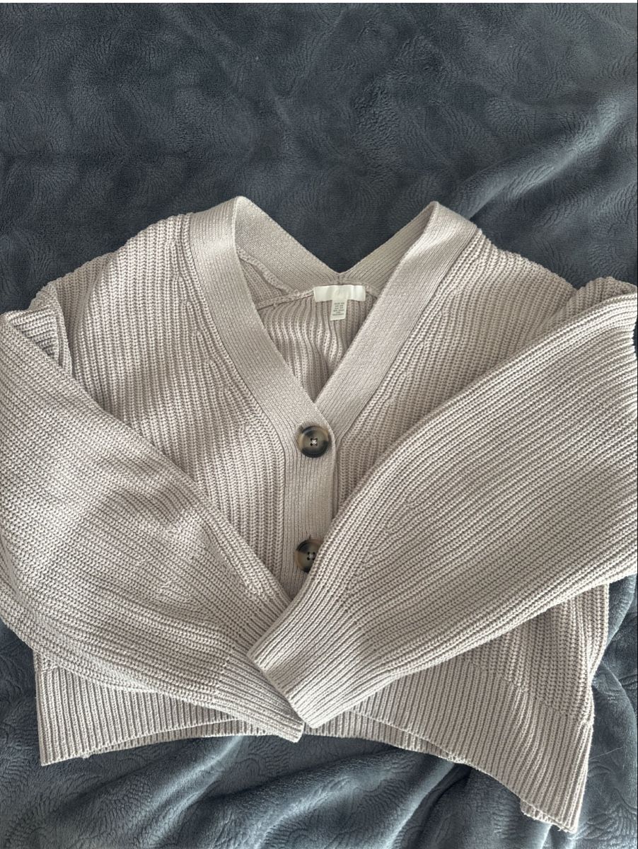 H&M Vestes: Beiger Strickcardigan – D'occasion à Turgi par pa.ti.d