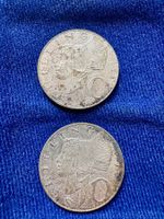 2x 10 Schilling 1957 1958 Silbermünzen
