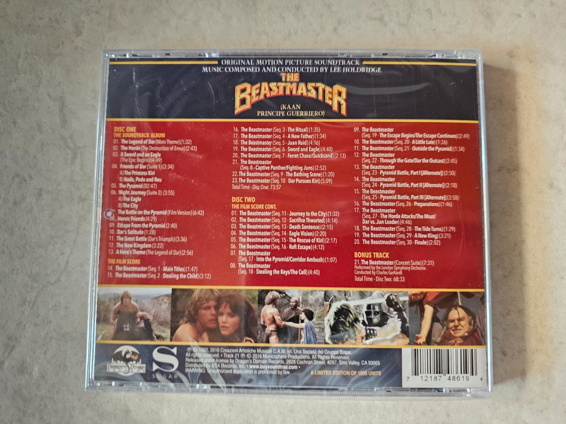 CDs: The Beastmaster  -  Lee Holdridge / 2 CD Fabrikneu – Neu und originalverpackt aus Schneisingen von backstore24 1