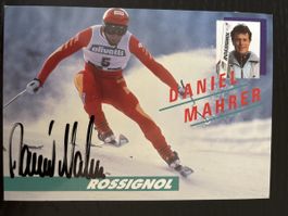Daniel Mahrer Autogrammkarte - Winter Nostalgie Rarität