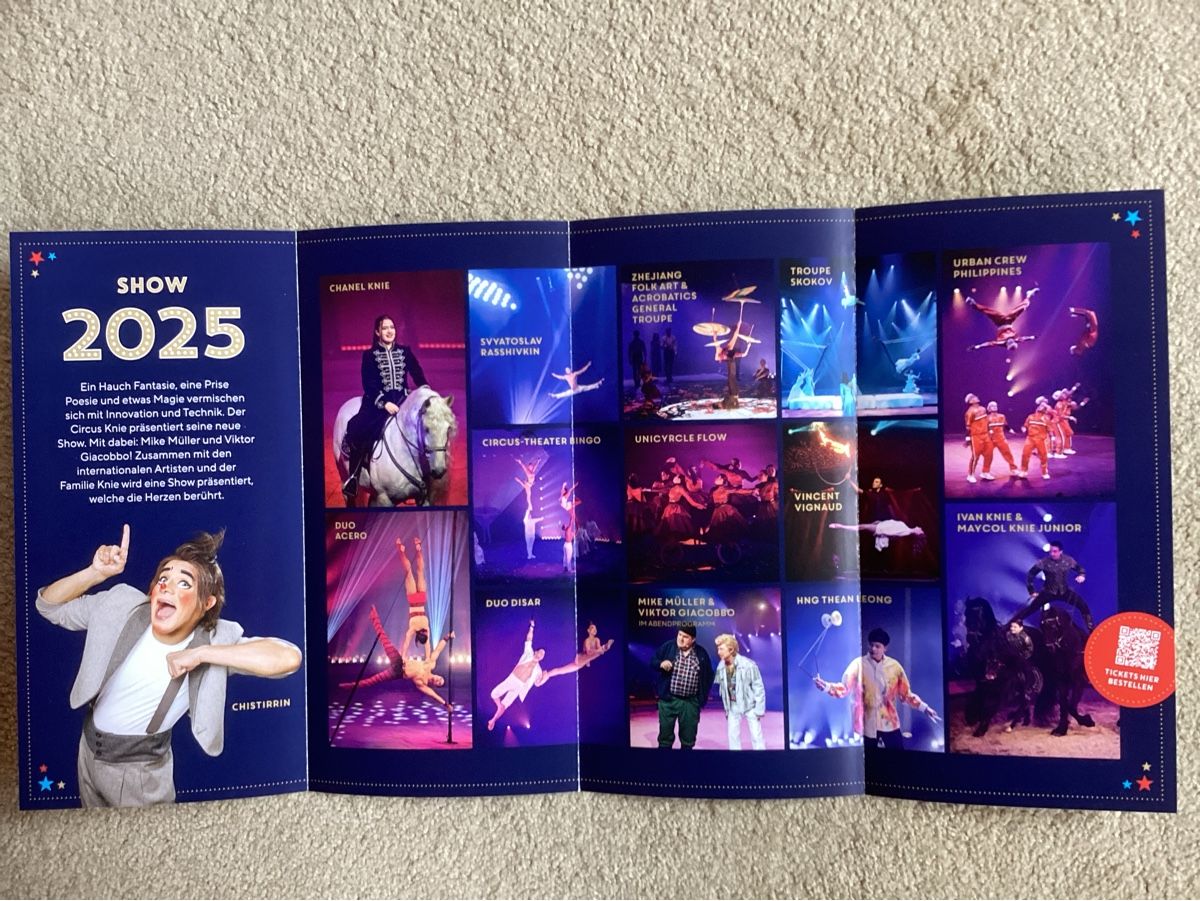 Libri: Circus Knie Flyer 2025 2026 – Usato da Reichenbach i. K. venduto da astra2010 1
