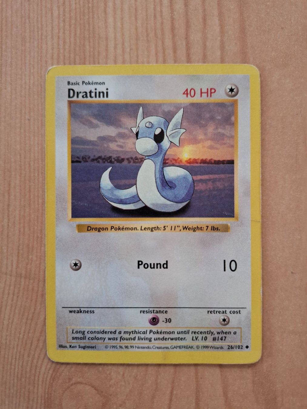 Pokémon Carte collezionabili: Pokemon Dratini Base Set Shadowless 26/102 – Usato da Giornico venduto da ale_lc8k