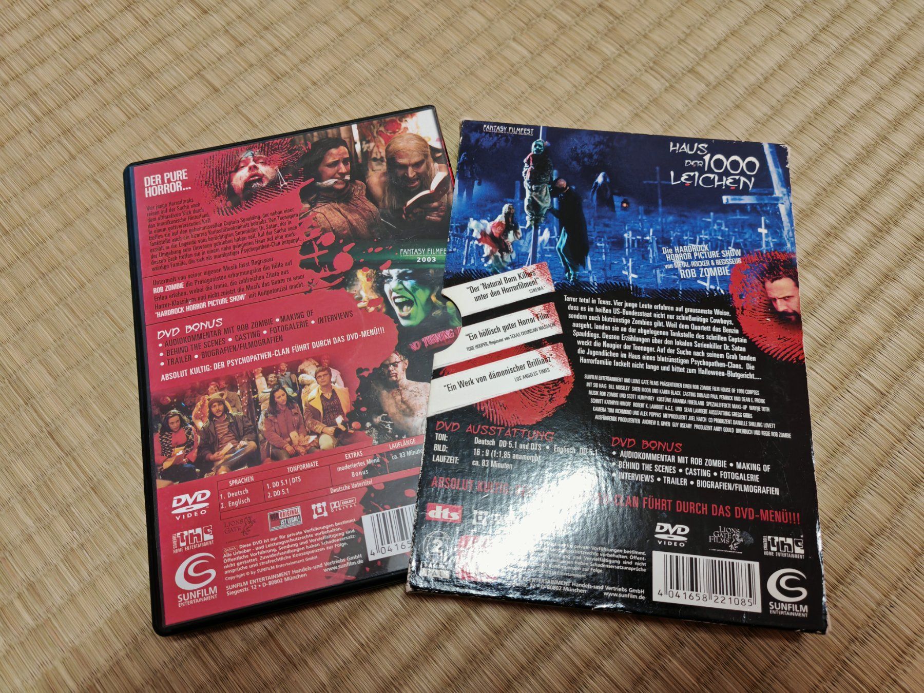 Tutti i DVDs: Haus der 1000 Leichen DVD - Rob Zombie – Usato da Thun venduto da Kankii 1