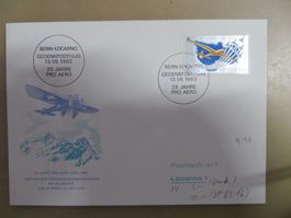 Luftpost-Sonderbrief 25 Aero 1963